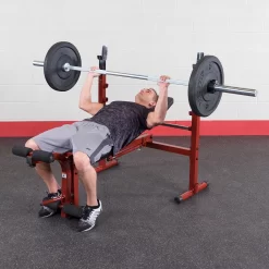 Best Fitness Olympische Opklapbare Fitnessbank BFOB10 -Optimaal Fitnessapparatuur Winkel BFOB10r DSF2234 2000