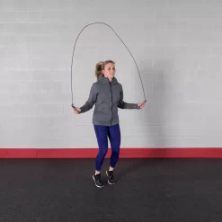Body Solid Body-Solid Tools Premium Speed Rope BSTSR10 -Optimaal Fitnessapparatuur Winkel BSTSR10 action DSF2737