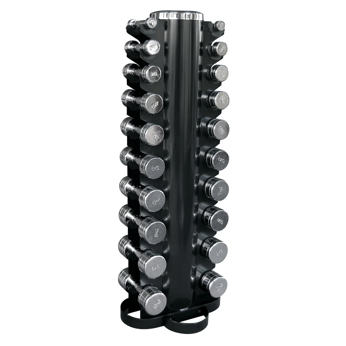 Bodytrading Verchroomde Halters Met Rek CHDUSET 2 Bodytrading Verchroomde Halters Met Rek CHDUSET - Afbeelding 2