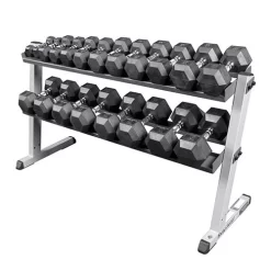 Body Solid Body-Solid 2-delig Halterrek - GDR60 -Optimaal Fitnessapparatuur Winkel GDR60 RFWS DSF6316 noMat 2000
