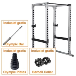Body Solid Body-Solid Pro Power Rack - GPR378 + Gratis Olympic Bar, Olympic Plates & Barbell Collar