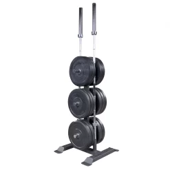 Body Solid Body-Solid Olympic Plate Tree & Bar Holder - GWT56 -Optimaal Fitnessapparatuur Winkel GWT56 01
