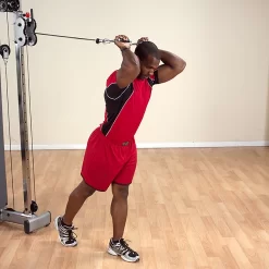 Body Solid Body-Solid Tools Pro-Grip Stirrup Handle - MB501RG -Optimaal Fitnessapparatuur Winkel MB501RG DblTricepsExt