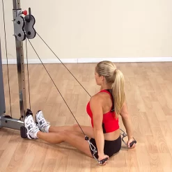 Body Solid Body-Solid Tools Pro-Grip Stirrup Handle - MB501RG -Optimaal Fitnessapparatuur Winkel MB501RG SeatedStraightArmTricepsExt