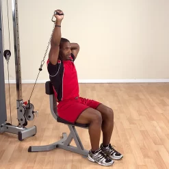 Body Solid Body-Solid Tools Pro-Grip Stirrup Handle - MB501RG -Optimaal Fitnessapparatuur Winkel MB501RG SeatedTricepsExt