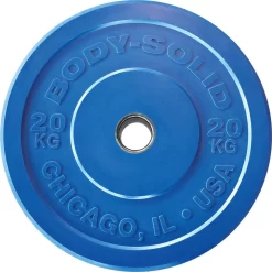 Body Solid Body-Solid Chicago Extreme Gekleurde Olympische Bumper Plates OBPXCK -Optimaal Fitnessapparatuur Winkel OBPXCK20 blue