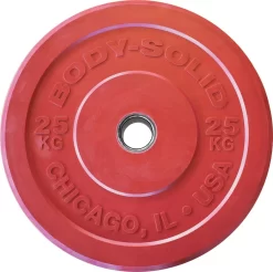 Body Solid Body-Solid Chicago Extreme Gekleurde Olympische Bumper Plates OBPXCK -Optimaal Fitnessapparatuur Winkel OBPXCK25 red