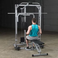 Body Solid Body-Solid Powerline Smith Gym - PSM144XS -Optimaal Fitnessapparatuur Winkel PSM144XS Smith Machine with Lat 0115
