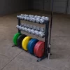 Rugged Combination Weight Plate Dumbbell Rack - Y420