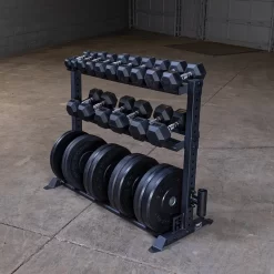 Rugged Combination Weight Plate Dumbbell Rack - Y420 -Optimaal Fitnessapparatuur Winkel Rugged DB Rack DSF0386 2000px