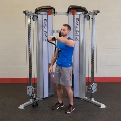 Body Solid Pro Clubline Series II Functional Trainer - S2FT -Optimaal Fitnessapparatuur Winkel S2FT FrontDeltRaise DSF0263 master