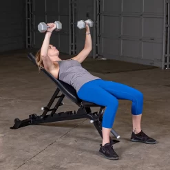 Body Solid Pro Clubline Adjustable Bench - SFID325B -Optimaal Fitnessapparatuur Winkel SFID325B DSF0983