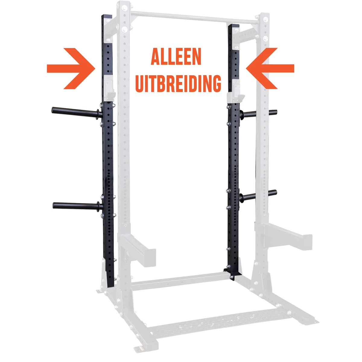 Body Solid Pro Clubline Half Rack Extension - SPR500HALFBACK 1 Body Solid Pro Clubline Half Rack Extension - SPR500HALFBACK