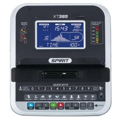 Spirit Fitness Opklapbare Loopband - XT385 17 Spirit Fitness Opklapbare Loopband - XT385 -Optimaal Fitnessapparatuur Winkel XT385 console