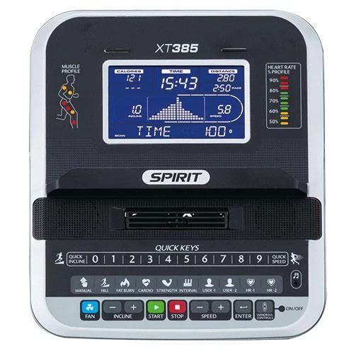 Spirit Fitness Opklapbare Loopband - XT385 9 Spirit Fitness Opklapbare Loopband - XT385 - Afbeelding 9